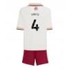 Camisa de Futebol Arsenal Ben White #4 Equipamento Alternativo Infantil 2025-26 Manga Curta (+ Calças curtas)